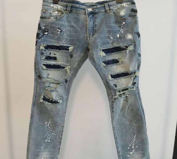 men jeans luxury design pants long skinny blue artificial diamond destroy the quilt ripped hole designer jean mens designers cloth7670471
men jeans luxury design pants long skinny blue artificial diamond destroy the quilt ripped hole designer jean mens designers cloth7670471