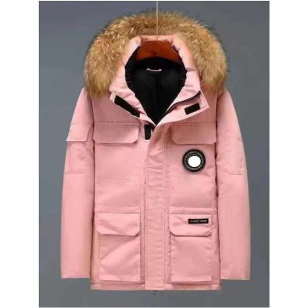 canadian goose winter thick warm jackets men's down parkas work clothes jacket outdoor thickened fashion keeping couple live broadcast, Black
canadian goose winter thick warm jackets men's down parkas work clothes jacket outdoor thickened fashion keeping couple live broadcast, Black