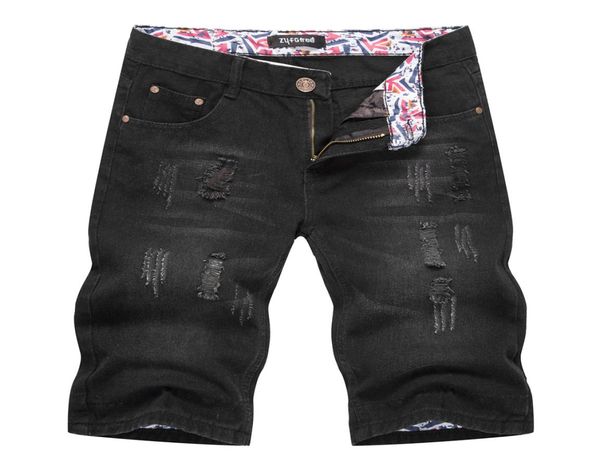 new style summer denim shorts mens black five point trousers european and american baggy ripped jeans3169180, Blue
new style summer denim shorts mens black five point trousers european and american baggy ripped jeans3169180, Blue