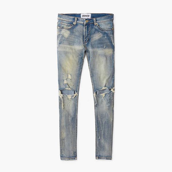 2023 american spring/summer fashion brand broken hole jeans ins fashion brand elastic slim fit nostalgia washed and worn long, Blue
2023 american spring/summer fashion brand broken hole jeans ins fashion brand elastic slim fit nostalgia washed and worn long, Blue