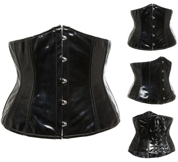 gothic fetish black underbust corset pvc vinyl bustier laceup punk s2xl body shaper6890399, Black;white
gothic fetish black underbust corset pvc vinyl bustier laceup punk s2xl body shaper6890399, Black;white