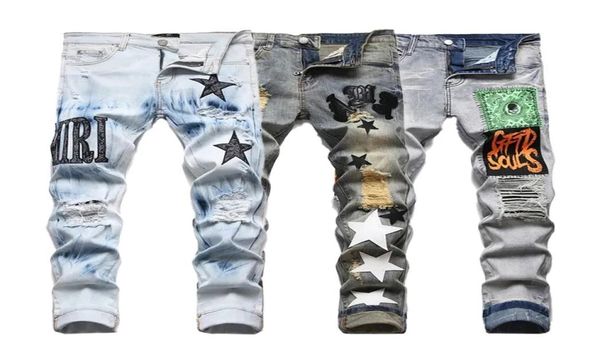 2023 designer mens jeans pants ripped high street fashion brand pantalones vaqueros para hombre motorcycle embroidery trendy long 7989454, Blue
2023 designer mens jeans pants ripped high street fashion brand pantalones vaqueros para hombre motorcycle embroidery trendy long 7989454, Blue