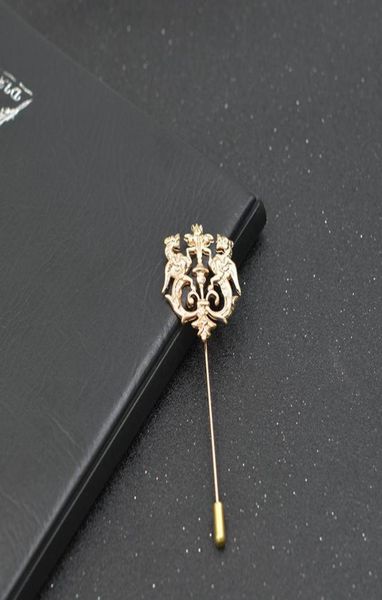 whole bronze gold silver tone classic hollow double lion lapel pins for men suit accessories stick brooch pins wedding party 9572929, Gray
whole bronze gold silver tone classic hollow double lion lapel pins for men suit accessories stick brooch pins wedding party 9572929, Gray