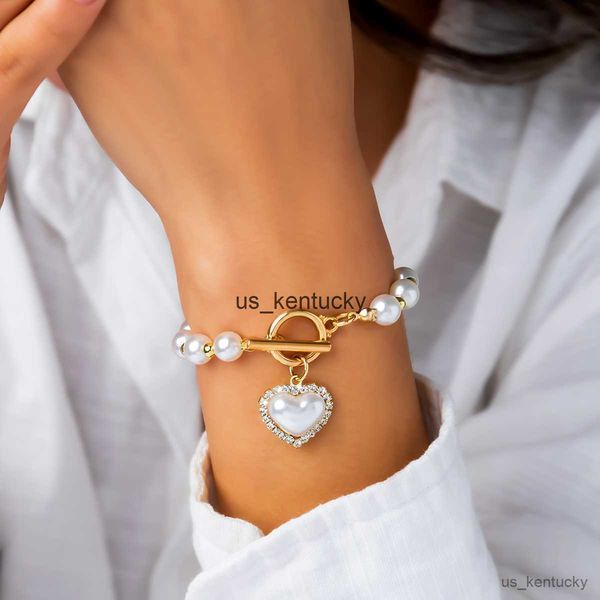 charm bracelets vintage heart pearl bracelet women gold color clasp charm bangle on hand jewelry wedding ladies gifts new r230821, Golden;silver
charm bracelets vintage heart pearl bracelet women gold color clasp charm bangle on hand jewelry wedding ladies gifts new r230821, Golden;silver