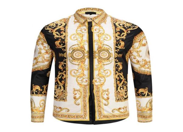 2018 new luxury men039s fashion casual long sleeve shirt 9195 vintage brand designer 3d print slim fit cotton lapel dress shirt8313026, White;black
2018 new luxury men039s fashion casual long sleeve shirt 9195 vintage brand designer 3d print slim fit cotton lapel dress shirt8313026, White;black