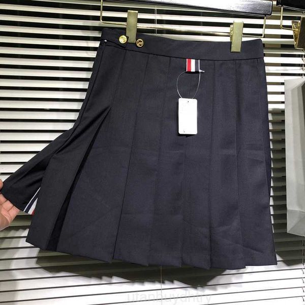 tb thom a-line empire high waist dark grey plus size pleated tennis preppy lovely wool zipper strip summer short skirt, Black
tb thom a-line empire high waist dark grey plus size pleated tennis preppy lovely wool zipper strip summer short skirt, Black