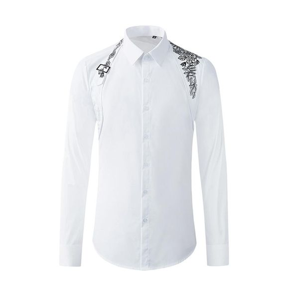 metal buckle ribbon over the shoulder men shirt long sleeve slim chemise homme highend pure cotton business male dress shirts7706484, White;black
metal buckle ribbon over the shoulder men shirt long sleeve slim chemise homme highend pure cotton business male dress shirts7706484, White;black