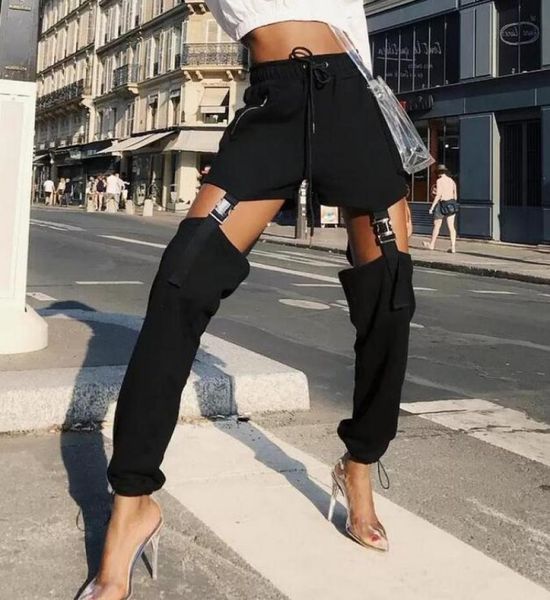 womens joggers black drawstring buckle pencil pant women zipper high waist harem cargo pants streetwear casual solid rock trousers7628824, Black;white
womens joggers black drawstring buckle pencil pant women zipper high waist harem cargo pants streetwear casual solid rock trousers7628824, Black;white