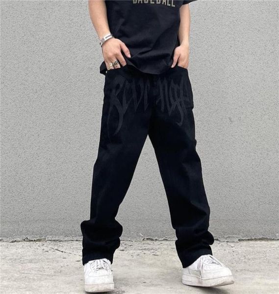 men039s jeans retro black embroidered letter men european and american high street tide brand loose straight hiphop trousersme3643163, Blue
men039s jeans retro black embroidered letter men european and american high street tide brand loose straight hiphop trousersme3643163, Blue