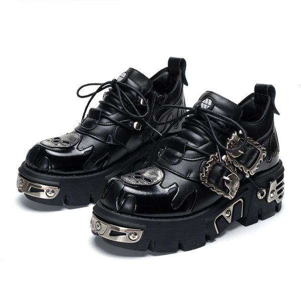 boots men and women vintage rock couple shoes dark punk leather retro boots metal niche design single platform shoes 230821, Black
boots men and women vintage rock couple shoes dark punk leather retro boots metal niche design single platform shoes 230821, Black