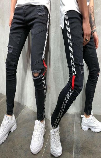 black men skinny jeans distressed ripped frayed denim pants stylish new long trousers8422146, Blue
black men skinny jeans distressed ripped frayed denim pants stylish new long trousers8422146, Blue