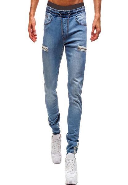 mens elastic cuffed pants casual drawstring jeans training jogger athletic pants sweatpants 2020 new fashion zipper2677918, Blue
mens elastic cuffed pants casual drawstring jeans training jogger athletic pants sweatpants 2020 new fashion zipper2677918, Blue