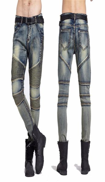fashionmens skinny jeans men runway distressed slim elastic jeans denim biker jeans hip hop pants washed pleated jean blue7001120, Blue
fashionmens skinny jeans men runway distressed slim elastic jeans denim biker jeans hip hop pants washed pleated jean blue7001120, Blue