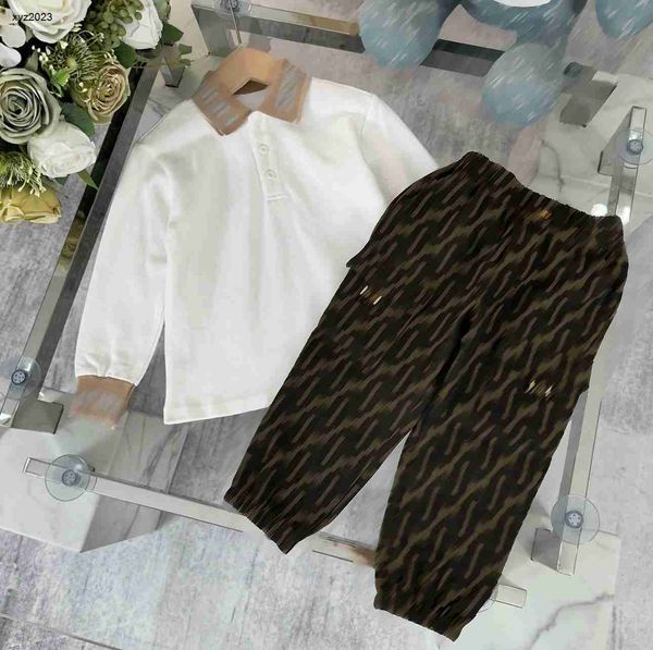 23ss designer baby autumn sets kids tracksuits size 100-150 cm 2pcs cuff lapel letter jacquard long sleeved polo and logo full print pants a, White
23ss designer baby autumn sets kids tracksuits size 100-150 cm 2pcs cuff lapel letter jacquard long sleeved polo and logo full print pants a, White