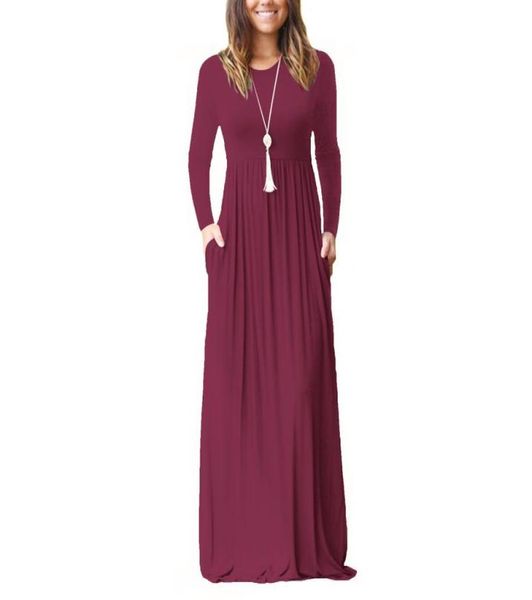 maxi casual dress women fashion loose dresses solid long sleeve dresses round collar long elegant women dress8023453, Black;gray
maxi casual dress women fashion loose dresses solid long sleeve dresses round collar long elegant women dress8023453, Black;gray
