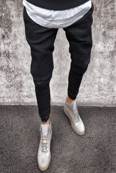men distressed jeans pleated skinny biker trousers black blue denim for male slim fit hip hop pant8923715
men distressed jeans pleated skinny biker trousers black blue denim for male slim fit hip hop pant8923715