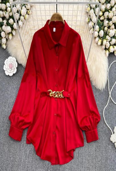 urn down collar solid color lantern sleeve blouse korean chic simple blusa singlebreasted chain design sense shirt 20235985540, White
urn down collar solid color lantern sleeve blouse korean chic simple blusa singlebreasted chain design sense shirt 20235985540, White