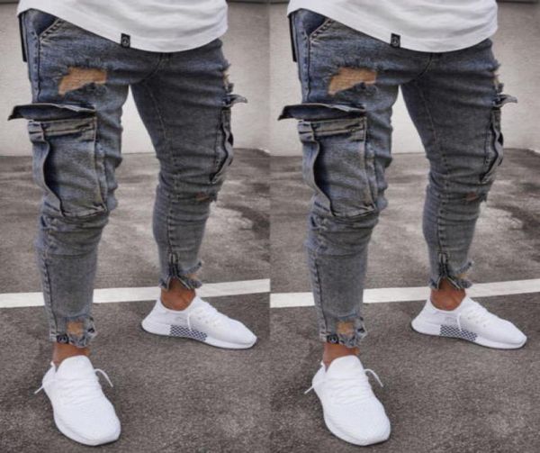 fashion men039s ripped skinny biker jeans frayed slim fit long denim pants hole biker jeans83359389126996, Blue
fashion men039s ripped skinny biker jeans frayed slim fit long denim pants hole biker jeans83359389126996, Blue