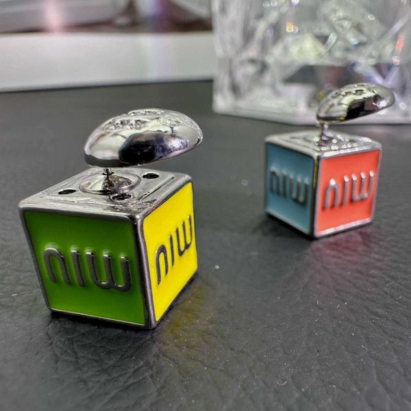 r miumiu earrings fashion new dopamine wearing m letter colorful cube two design feel light luxury earrings valentine's day gift jewelr, Golden
r miumiu earrings fashion new dopamine wearing m letter colorful cube two design feel light luxury earrings valentine's day gift jewelr, Golden