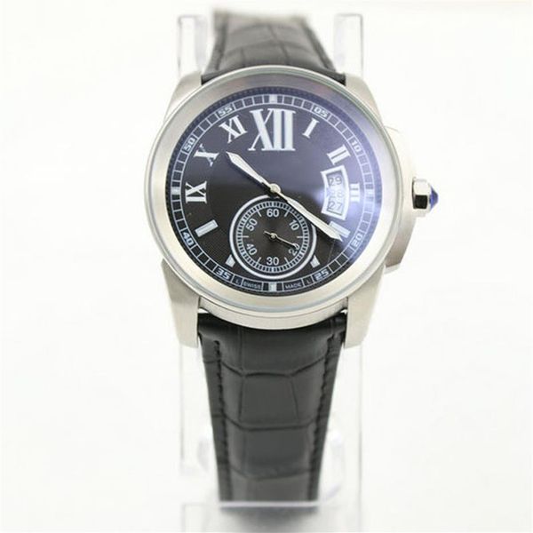 fashion high quailty automatic movement 40mm watch calibre black dial silver stainless steel leather men's watches casual dre2872, Slivery;brown
fashion high quailty automatic movement 40mm watch calibre black dial silver stainless steel leather men's watches casual dre2872, Slivery;brown
