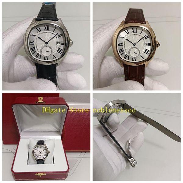 2 style real po with original box men's watch mens 40mm roman dial wgnm0003 wsnm0015 leather band fold clasp men automatic195v, Slivery;brown
2 style real po with original box men's watch mens 40mm roman dial wgnm0003 wsnm0015 leather band fold clasp men automatic195v, Slivery;brown