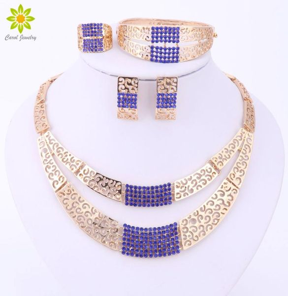 women jewelry sets fashion wedding accessories african jewelry set gold blue crystal necklace earring set bridal jewelry set6737874, Slivery;golden
women jewelry sets fashion wedding accessories african jewelry set gold blue crystal necklace earring set bridal jewelry set6737874, Slivery;golden
