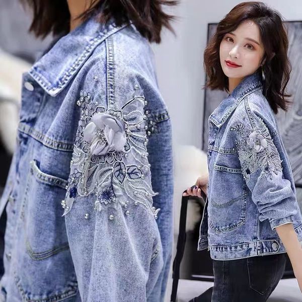 men s hoodies sweatshirt s fall long sleeve denim jacket beaded embroidered biker ladies short coat loose korean version all match cardigan, Black
men s hoodies sweatshirt s fall long sleeve denim jacket beaded embroidered biker ladies short coat loose korean version all match cardigan, Black