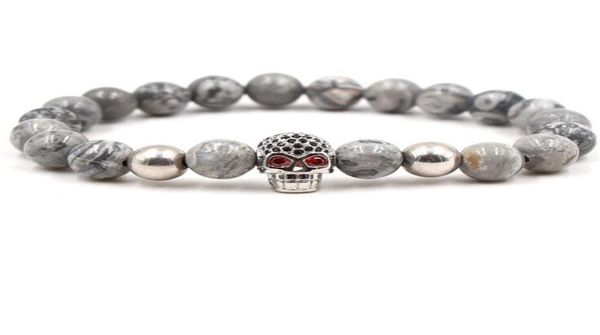 new fashion skull cubic zirconia bracelets grey agate stone helmet bracelets elastic bangles for gift2757712, Black
new fashion skull cubic zirconia bracelets grey agate stone helmet bracelets elastic bangles for gift2757712, Black