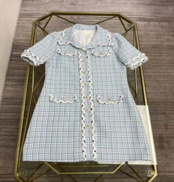 2021 green lapel neck short sleeves women dress designer buttons vestidos de festa milan runway dresses 803011766525, Black
2021 green lapel neck short sleeves women dress designer buttons vestidos de festa milan runway dresses 803011766525, Black