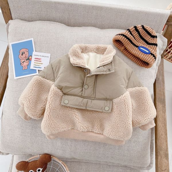 cardigan 0-6yrs children girls laml wool stitching coat warm autumn girls plus velvet jackets winter kids clothing outfits 230821, Blue
cardigan 0-6yrs children girls laml wool stitching coat warm autumn girls plus velvet jackets winter kids clothing outfits 230821, Blue