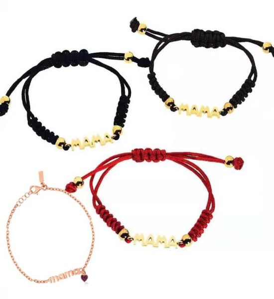 the titanium steel mama letter charms bracelets with red black brown cords braiding mother love crystal heart bracelet rose gold a2603814, Golden;silver
the titanium steel mama letter charms bracelets with red black brown cords braiding mother love crystal heart bracelet rose gold a2603814, Golden;silver
