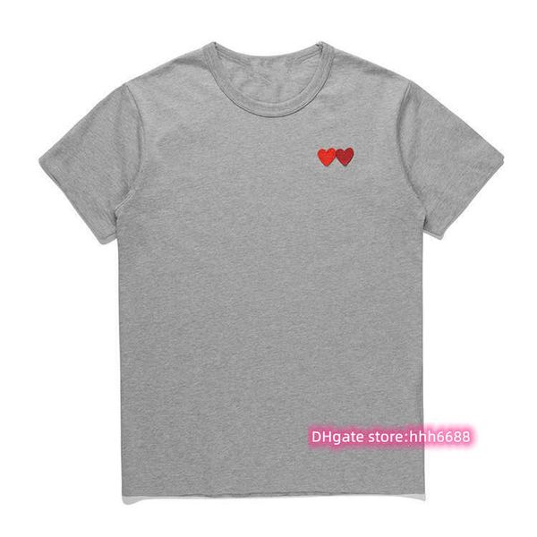 men's t-shirts play mens designer embroidery red heart casual women shirts badge quanlity cotton short sleeve summer loose oversize tee, White;black
men's t-shirts play mens designer embroidery red heart casual women shirts badge quanlity cotton short sleeve summer loose oversize tee, White;black