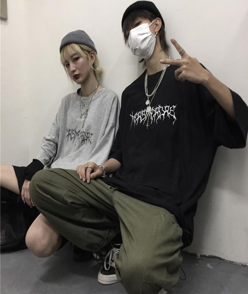 harajuku loose oversize t shirt punk letter gothic print short sleeve women black streetwear vintage clothing drop te7004720, White
harajuku loose oversize t shirt punk letter gothic print short sleeve women black streetwear vintage clothing drop te7004720, White