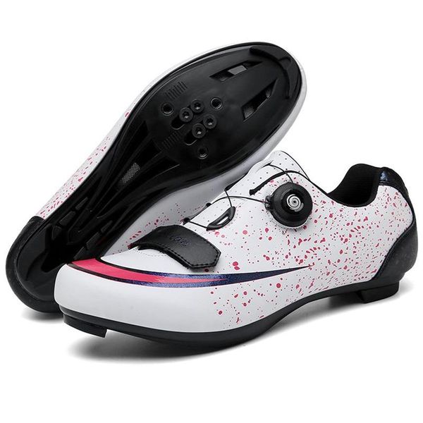 Image of Cycling Footwear Gypsophila Road Shoes Sneaker Speed Professional MTB Bike Breathable Bicycle Racing Self-Locking Shoe Sapatilha C270r