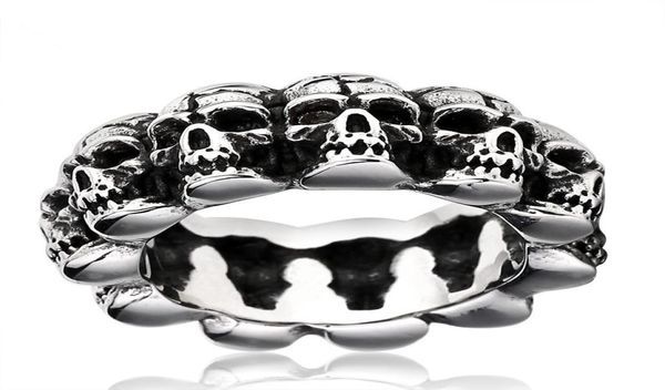 men exaggerated retro punk skull ring stainless steel ring titanium steel jewelry halloween ring 6338298, Silver
men exaggerated retro punk skull ring stainless steel ring titanium steel jewelry halloween ring 6338298, Silver