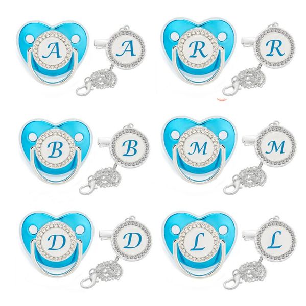 zircon luxury blue baby pacifier clip 26 letters newborn personalized pacifiers holder silicone infant teether nipple bpa free
zircon luxury blue baby pacifier clip 26 letters newborn personalized pacifiers holder silicone infant teether nipple bpa free
