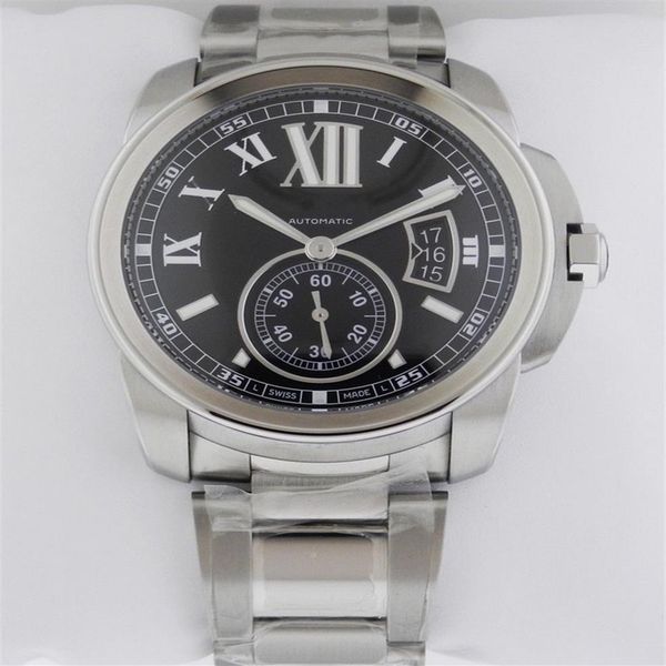 new calibre de stainless steel bracelet mens automatic mechanical watch w7100016 luxury black men's sports wrist watches tran316o, Slivery;brown
new calibre de stainless steel bracelet mens automatic mechanical watch w7100016 luxury black men's sports wrist watches tran316o, Slivery;brown