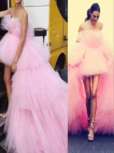 new design pink prom dresses strapless full tulle tiered ruffles open back high low length evening dress wear part4059932, Black
new design pink prom dresses strapless full tulle tiered ruffles open back high low length evening dress wear part4059932, Black