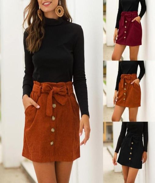 skirts 2021 women spring corduroy hight waist pocket button bow skirt elastic short summer fashion lady club mujer2898693, Black
skirts 2021 women spring corduroy hight waist pocket button bow skirt elastic short summer fashion lady club mujer2898693, Black