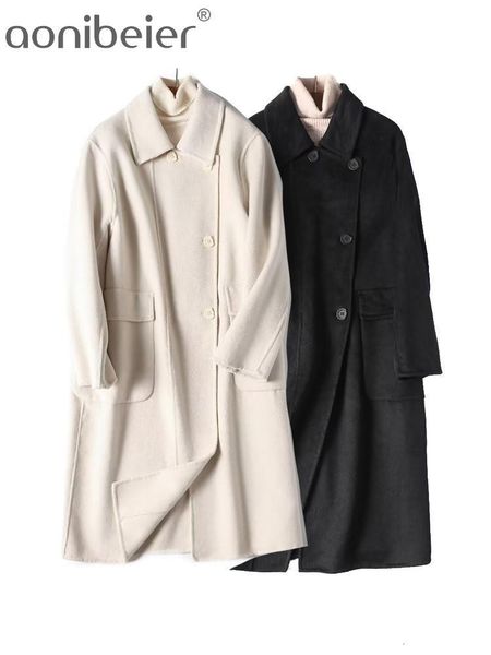 womens wool blends aonibeier winter women coat traf long sleeve patch pockets loose trench oversize female jacket beige windbreak 230822, Black
womens wool blends aonibeier winter women coat traf long sleeve patch pockets loose trench oversize female jacket beige windbreak 230822, Black