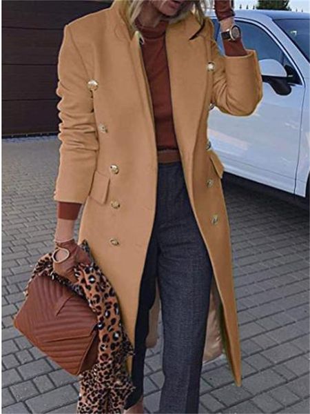 women's wool blends autumn winter woolen coat women khaki pink lapel double breasted outerwear korean style slim jacket clothing femini, Black
women's wool blends autumn winter woolen coat women khaki pink lapel double breasted outerwear korean style slim jacket clothing femini, Black