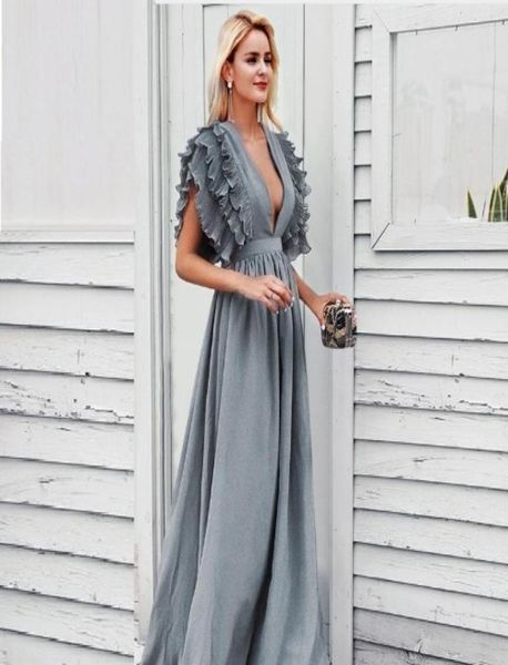 celebrity dresses elegant deep v neck women long dresses ruffles high waist solid dresses evening party female vestidos dk9085652276, White;black
celebrity dresses elegant deep v neck women long dresses ruffles high waist solid dresses evening party female vestidos dk9085652276, White;black