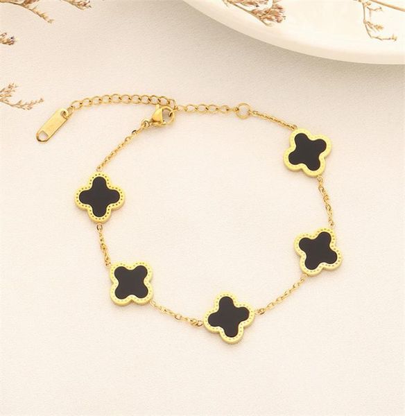 classic fashion gold plated stainless steel jewelry bracelet lucky ladies four leaf flower bracelets gifts4524964, Black
classic fashion gold plated stainless steel jewelry bracelet lucky ladies four leaf flower bracelets gifts4524964, Black