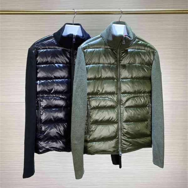 2021 winter men fashion down jackets wool knitted and 90% white duck down padding patchwork zipper up cardigan man autumn coats, Black
2021 winter men fashion down jackets wool knitted and 90% white duck down padding patchwork zipper up cardigan man autumn coats, Black