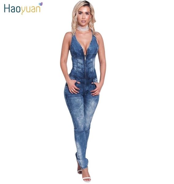 haoyuan denim jumpsuits 2017 full bodysuit deep v neck bodycon overalls skinny front zipper jeans rompers women jumpsuit q1116602216, Black;white
haoyuan denim jumpsuits 2017 full bodysuit deep v neck bodycon overalls skinny front zipper jeans rompers women jumpsuit q1116602216, Black;white