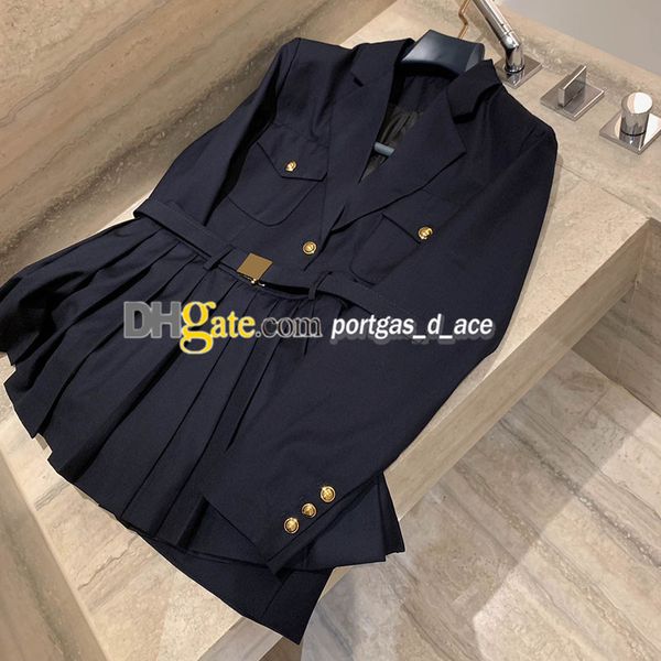 luxury women blazer skirt designer woman spring suit blazer autumn spring long sleeve blazers charming formal suit pleated skirts, Black
luxury women blazer skirt designer woman spring suit blazer autumn spring long sleeve blazers charming formal suit pleated skirts, Black