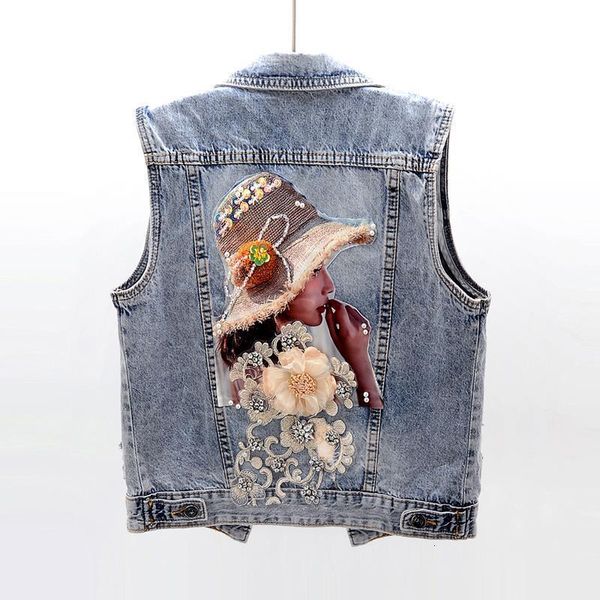men s jacket s diamond encrusted flower denim vest cropped sleeveless korean fashion streetwear designer coat trendy waistcoat 230822, Black;brown
men s jacket s diamond encrusted flower denim vest cropped sleeveless korean fashion streetwear designer coat trendy waistcoat 230822, Black;brown