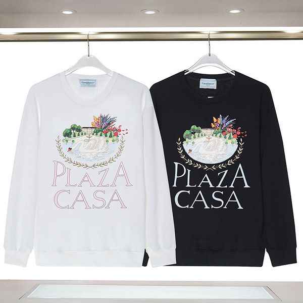 men's hoodies sweatshirts swan letter printing autumn winter casablanca pullover men woman cotton casual black white 230821
men's hoodies sweatshirts swan letter printing autumn winter casablanca pullover men woman cotton casual black white 230821