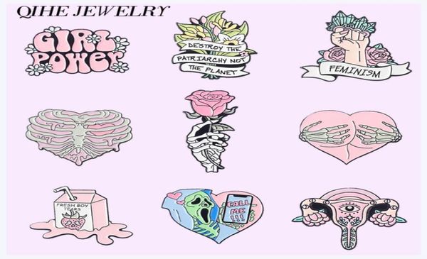 pink heart enamel pins rose custom feminism girl power love brooch skull lapel badges milk skeleton women hat punk jewelry gift4556918, Gray
pink heart enamel pins rose custom feminism girl power love brooch skull lapel badges milk skeleton women hat punk jewelry gift4556918, Gray
