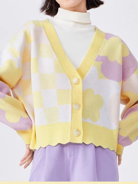 women's knits tees knitted sweaters cropped cardigan spring autumn jumpers sweet loose clothing kawaii jacket coats y2k outifits 230821, White
women's knits tees knitted sweaters cropped cardigan spring autumn jumpers sweet loose clothing kawaii jacket coats y2k outifits 230821, White